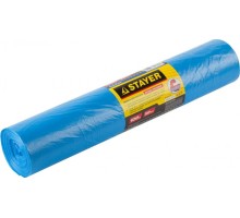 Мешок строительный STAYER Comfort мешки особопрочные для сбора мусора, голубые, 120л 39156-120