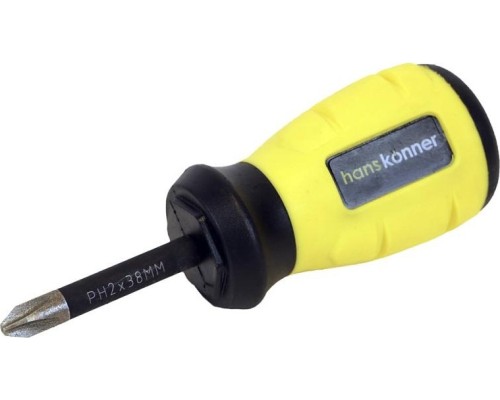 Отвертка крестовая HANSKONNER HK1040-16-PH2-38 алмазн. наконечник Отвертка крестовая HANSKONNER HK1040-16-PH2-38 алмазн. наконечник