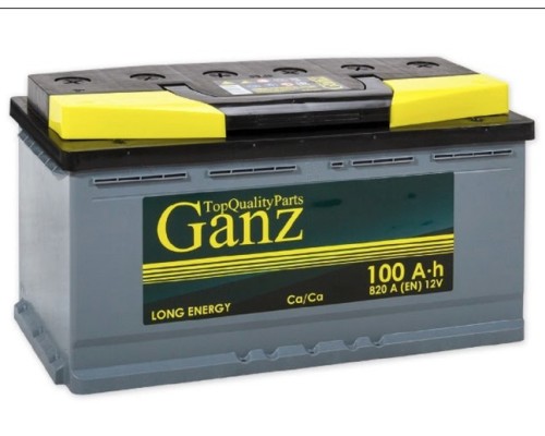 Аккумулятор GANZ Standart 100 A/ч обратная R+ 353x175x190 EN820 A [GA1000]