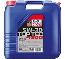 Масло моторное LIQUI MOLY SAE  5W30 Top Tec 4300  20 л. 3742 синтетическое 3742