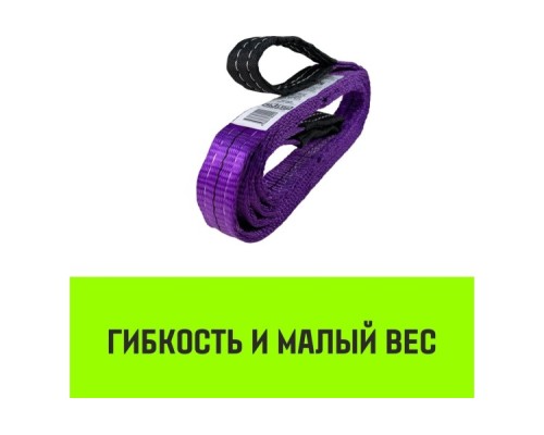 Строп текстильный HITCH PROFESSIONAL СТП 0,5т 8м SF7 30мм [SZ077665]