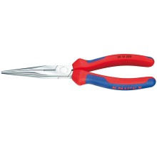 Длинногубцы KNIPEX KN-2615200TBK с режущими кромками, 200 мм