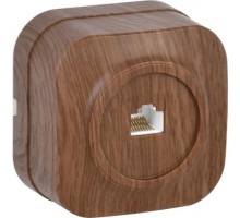 Розетка компьютерная IEK Glory РК10-ХД 1-м дуб EKH10-K24