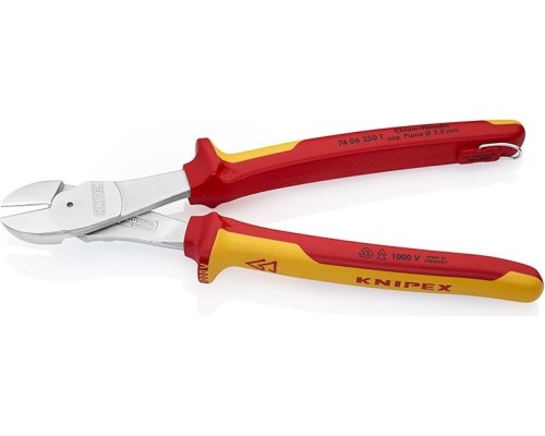 Бокорезы диэлектрические силовые KNIPEX 7406250T 250 мм [KN-7406250T]