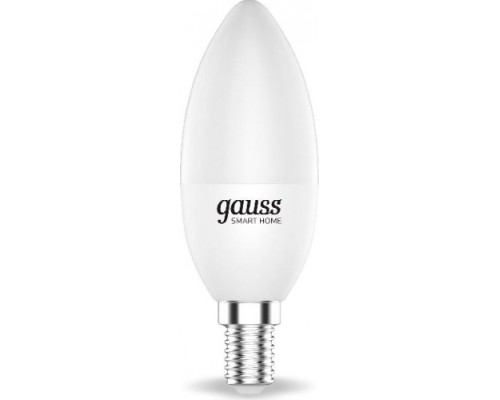 Лампа светодиодная GAUSS Smart home с37 5w 470lm 2700-6500к е14 диммируемая led [1110112]