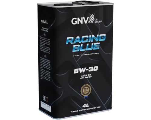 Масло моторное GNV Racing Blue 5W30 PAG Synthetic 4 л (металл. канистра) GRB1012072011140530004