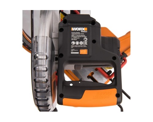 Пила торцовочная аккумуляторная Worx WX845.9 20В, 216 мм, без АКБ и ЗУ Пила торцовочная аккумуляторная Worx WX845.9 20В, 216 мм, без АКБ и ЗУ