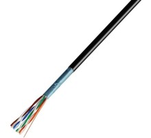 Кабель REXANT F/UTP, CAT 5e, ZH нг(A)-HF, 4PR, 24AWG внешний, черный, 305м [01-0165]