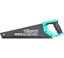 Ножовка по дереву Sturm 1060-62-400 400мм, тефлоновое покрытие, 7tpi, 3d зуб