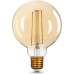 Лампа светодиодная GAUSS G95 filament g95 8w 740lm 2400к е27 golden led [105802008]