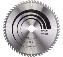 Пильный диск по дереву BOSCH Standard 250Х30 60 OPTILINE WOOD 2608640729