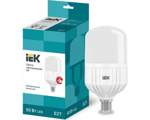 Лампа светодиодная IEK HP 50Вт 230В 4000К E27 [LLE-HP-50-230-40-E27]