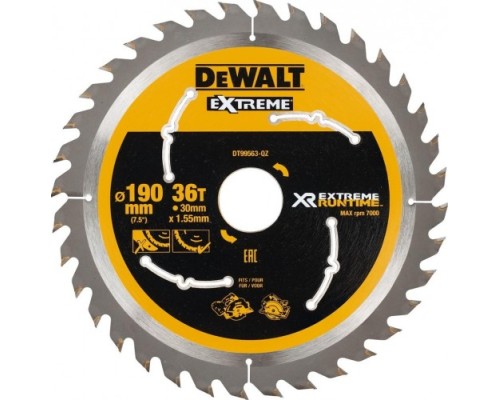 Пильный диск по дереву DeWALT 190х36тх30 мм FLEX VOLT DT99563-QZ [DT99563-QZ]