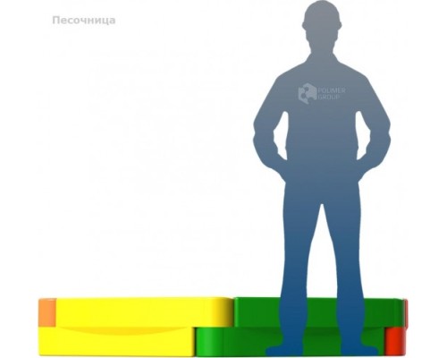 Песочница пластиковая POLIMER GROUP 6 секционная [DP6S]