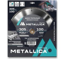 Пильный диск по алюминию/пластику METALLICA Optima 305х30/25,4 мм 100 зубов, Т=3,0 мм   [903407]