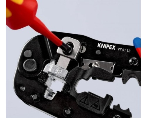 Пресс-клещи KNIPEX KN-975113 3-в-1, для штекеров RJ 45