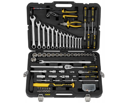Набор инструментов BERGER BG102-1214 универсальный 1/2" - 1/4", 102 предмета