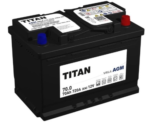 Аккумулятор Titan AGM 70.0 VRLA 720А [4610082702110]