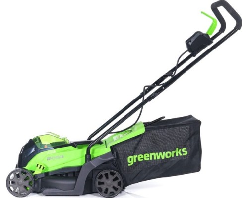 Газонокосилка аккумуляторная GREENWORKS GD24LM33, 24V 33 см, бесщеточная, без АКБ и ЗУ [2516107]