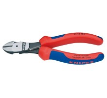 Бокорезы KNIPEX KN-7412180SB особо мощные, пружина, 180 мм, 2-комп. ручки