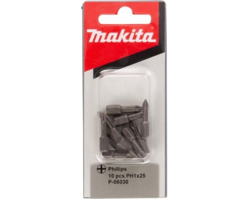 Бита для заворачивания MAKITA P-06030 PH1, 25 мм, C-form, 10 шт.