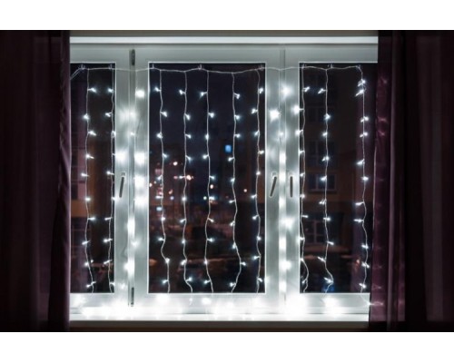 Гирлянда NEON-NIGHT ДОЖДЬ 2x3 м, 240 LED белый [235-065]