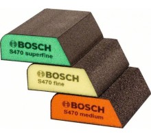 Набор шлифовальных губок (3шт.) BOSCH 69х97х26 мм  S470 FINE [2608621252]