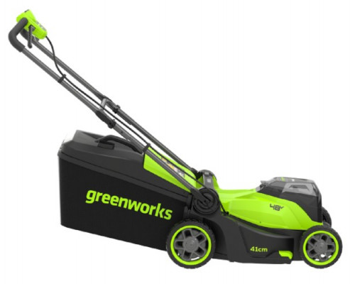 Газонокосилка аккумуляторная GREENWORKS 2520907 2x24V, 41 см, бесщеточная, без АКБ и ЗУ купить с доставкой и официальной гарантией