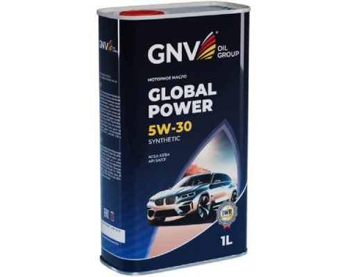 Масло моторное GNV Global Power 5W30 Synthetic A3/B4, SN/CF 1 л (металл. канистра) GGP1M11064010130530001