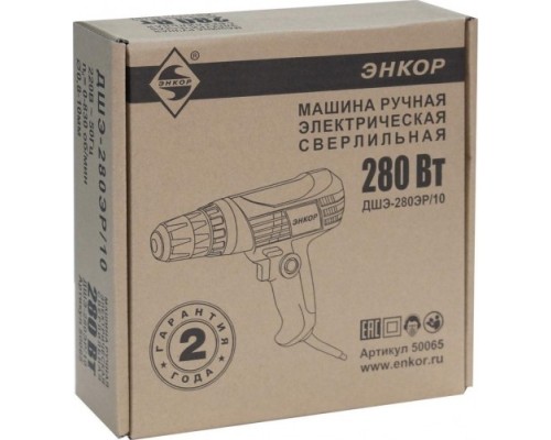 Шуруповерт сетевой ЭНКОР ДШЭ-280ЭР/10 [50065]