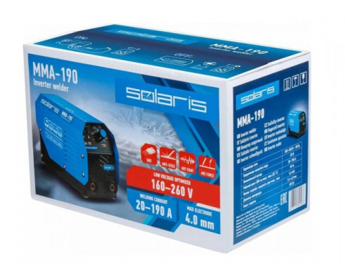 Сварочный инвертор SOLARIS MMA-190