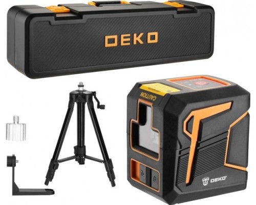 Лазерный уровень DEKO DKLL11 PREMIUM, tripod 1 m в кейсе со штативом 1 м [065-0271-2]