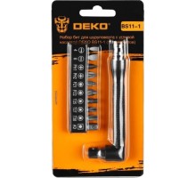 Набор бит DEKO BS11-1 для шуруповерта с угловой насадкой (11 предметов) 065-0589