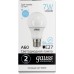 Лампа светодиодная GAUSS A60 elementary a60 7w 560lm 6500k e27 led [23237A]