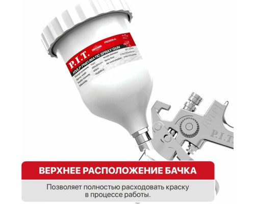 Краскопульт пневматический P.I.T. PSG600-A купить с доставкой и официальной гарантией
