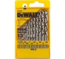 Набор сверл по металлу DeWALT HSS-G 13 шт. (1.5-6.5 мм ) DT5922-QZ [DT5922-QZ]