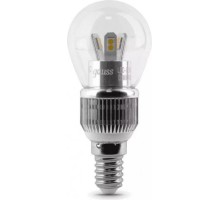 Лампа светодиодная GAUSS Globe-dim led crystal clear 5w e14 4100k диммируемая [HA105201205-D]