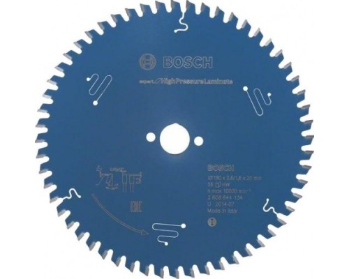 Пильный диск по ламинату BOSCH 190х56х30 мм Expert for High Pressure Laminate [2608644134]