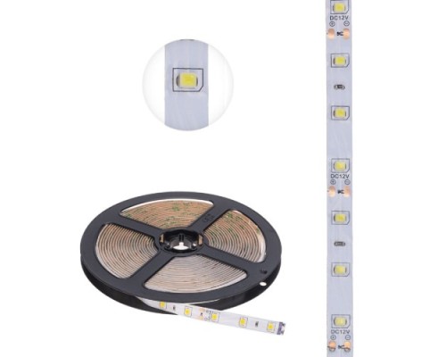 Лента светодиодная LAMPER  141-2016 12В, SMD2835, 4,8Bт/м, 60 LED/м, 2700K, 8мм, 5м, д