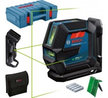 Лазерный уровень BOSCH GLL 2-15 G + LB 10 + DK 10 + кейс [0601063W02]