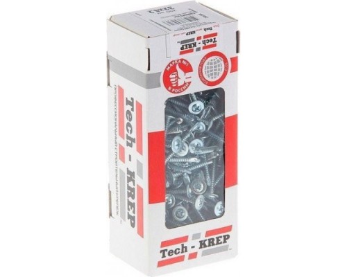 Саморез Tech-KREP 4,2 х 19 (коробка 200 шт.) с прессшайбой со сверлом [102150]