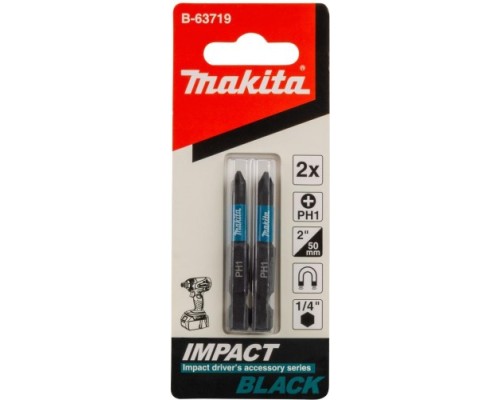 Бита для заворачивания MAKITA B-63719 Impact Black Ph1, 50 мм, E-form (mz), 2 шт.