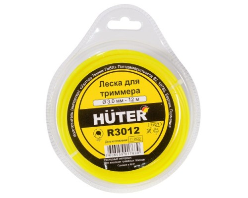 Леска триммерная HUTER R3012 (круг) [71/2/1]