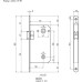 Замок врезной НОРА-М 13-90 под фиксатор 