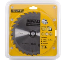 Пильный диск универсальный DeWALT 184х30тх16 мм Construction DT1940-QZ [DT1940-QZ]