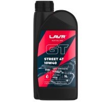 Масло для мотоциклов LAVR MOTO GT STREET 4T 10W40 SM, 1 л Ln7725