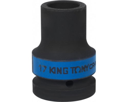 Головка ударная четырехгранная 1" KING TONY 853417M футорочная, глубокая, 17 мм