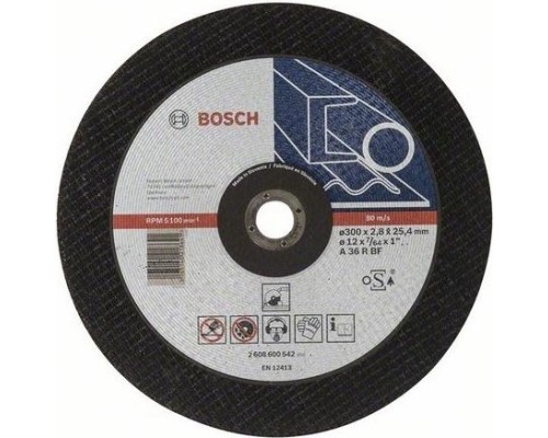 Отрезной круг по металлу BOSCH 300х2,8х25.4 мм A36R-BF Expert for Metal [2608600542]