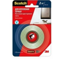 Клейкая монтажная лента 3M Scotch® для зеркал, 19 мм х 1,5 м [7100094885]