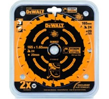 Пильный диск по дереву DeWALT 165х24тх20 мм. Extreme DT10300-QZ [DT10300-QZ]